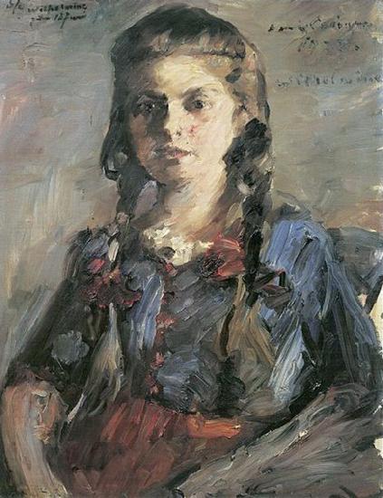 Lovis Corinth Wilhelmine mit Zopfen